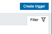 A list of current triggers A list of current triggers
